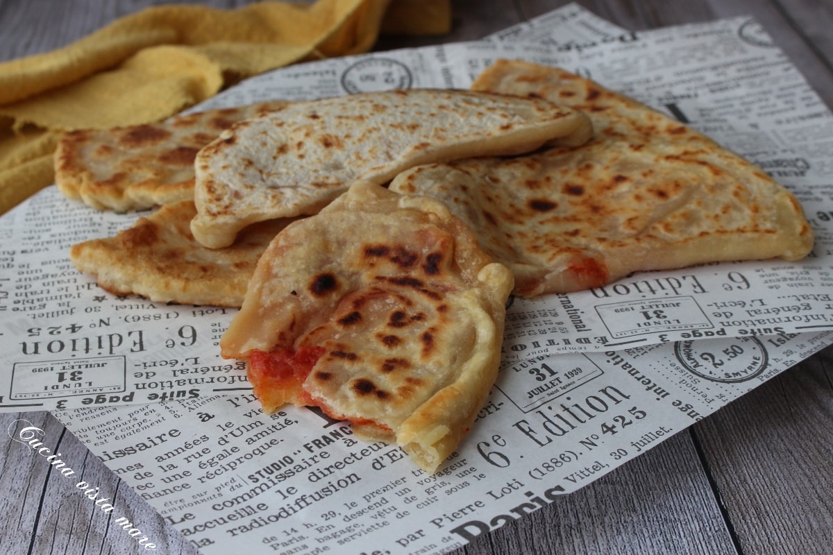 Panzerotti rápidos sin levadura