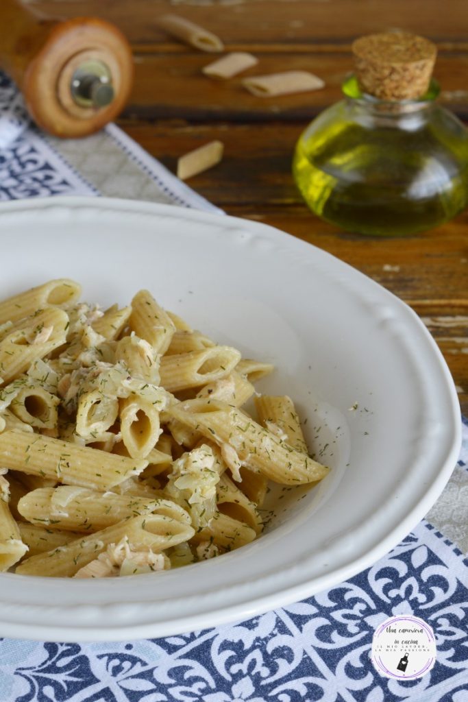 pasta con salmón receta ligera