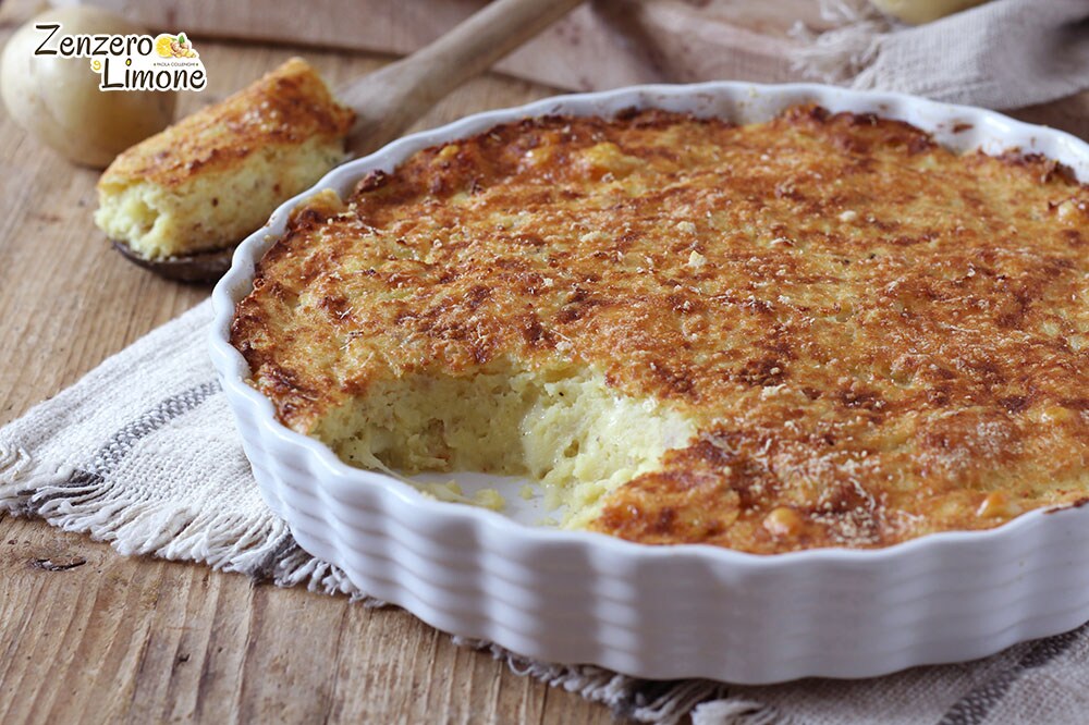 Pastel de patatas al estilo rústico