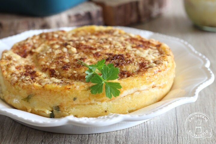 Pastel de patatas al microondas