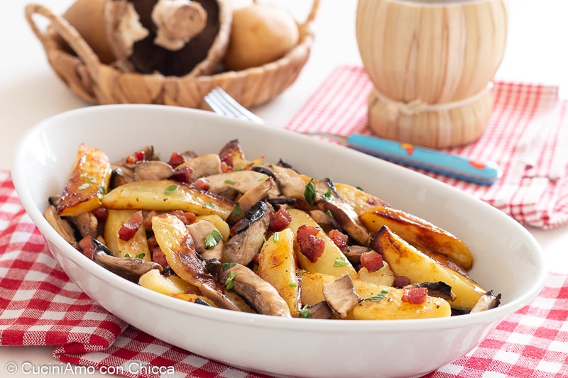 Patatas a la boscaiola