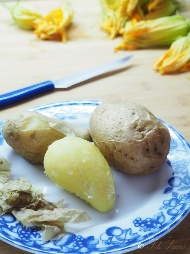 Patatas cocidas con el microondas