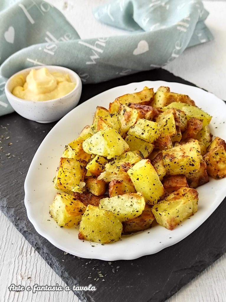 Patatas en freidora de aire