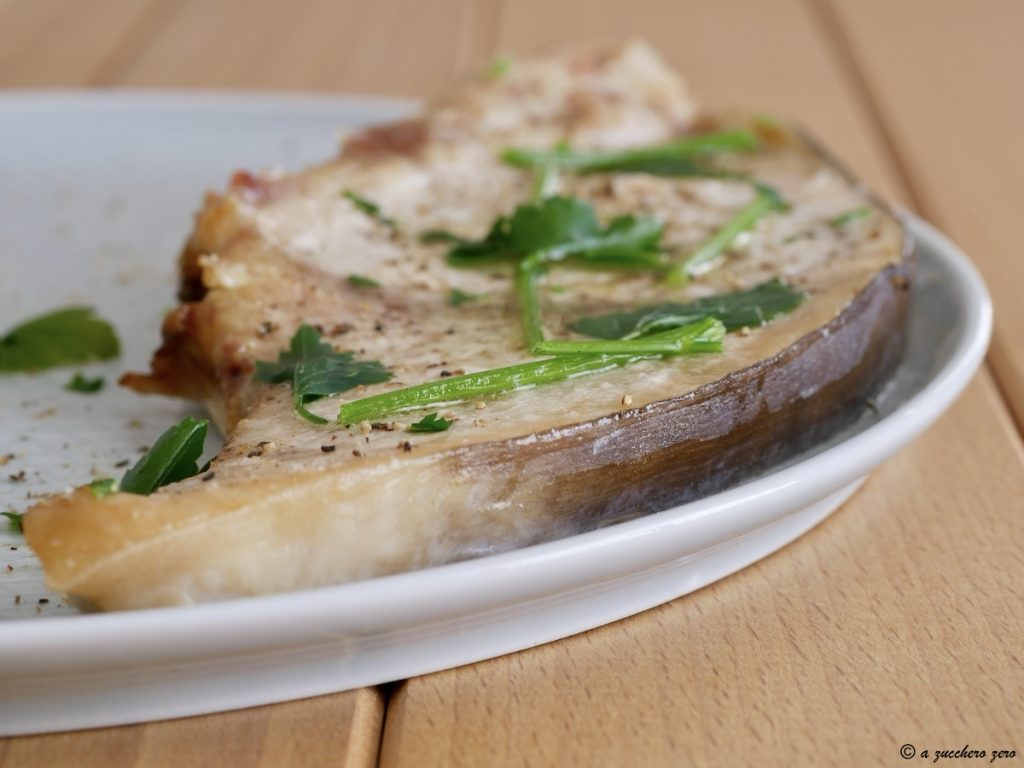 Pez espada al horno con antelación