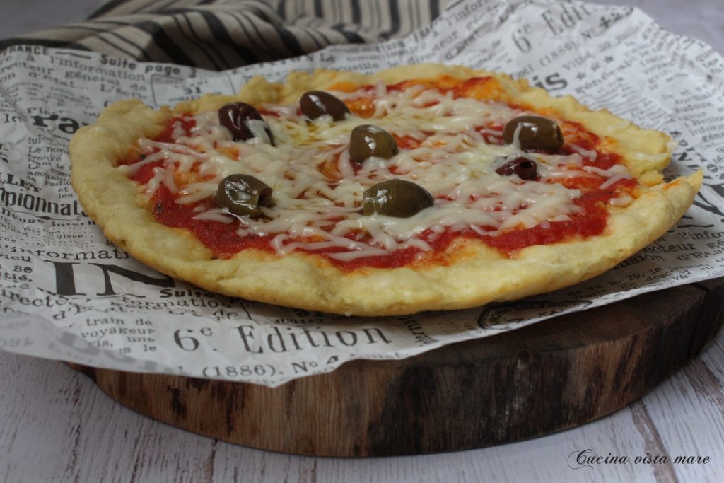 Piadipizza veg Cocina vista mare
