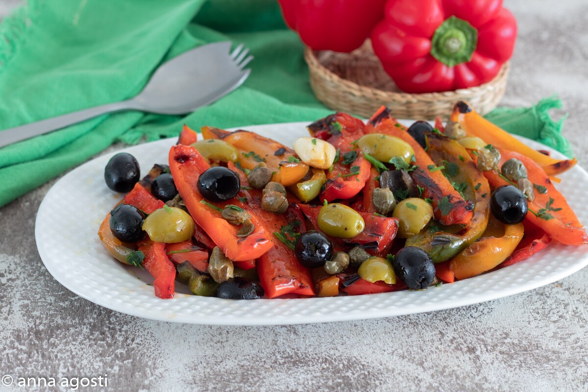 Pimientos a la mediterránea