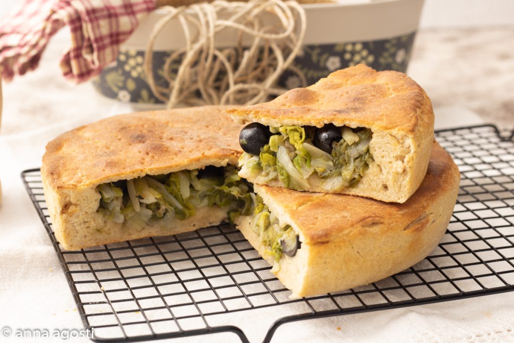 Pizza de escarolas tradición napolitana