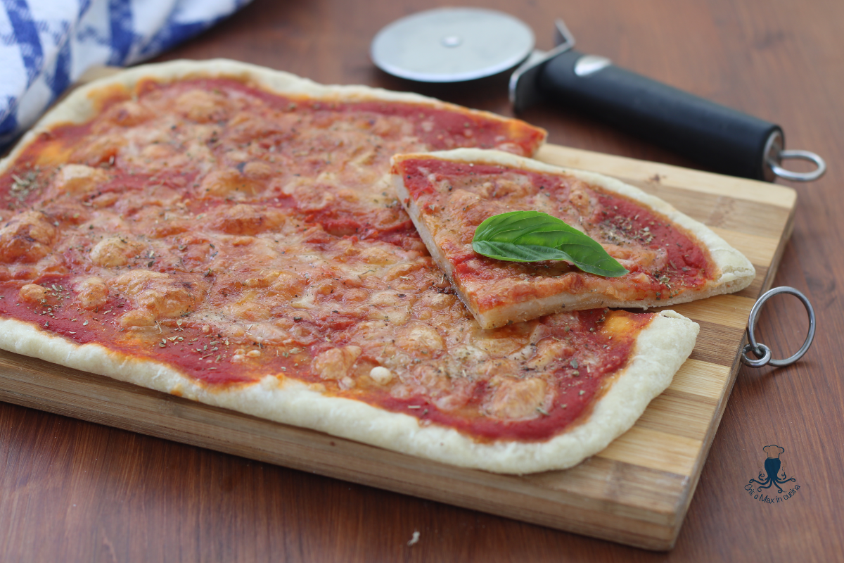 Pizza sin levadura, receta fácil y rápida.