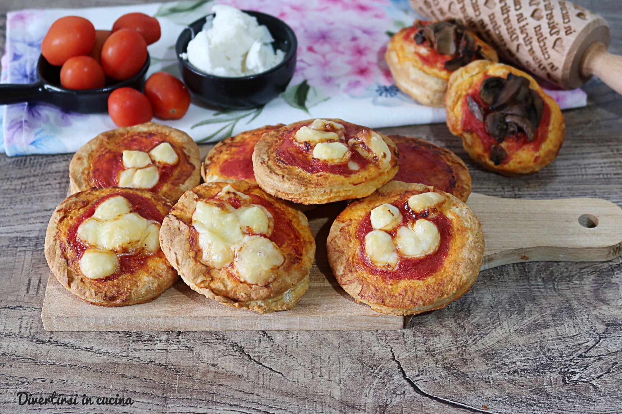 Pizzitas sin levadura en freidora de aire