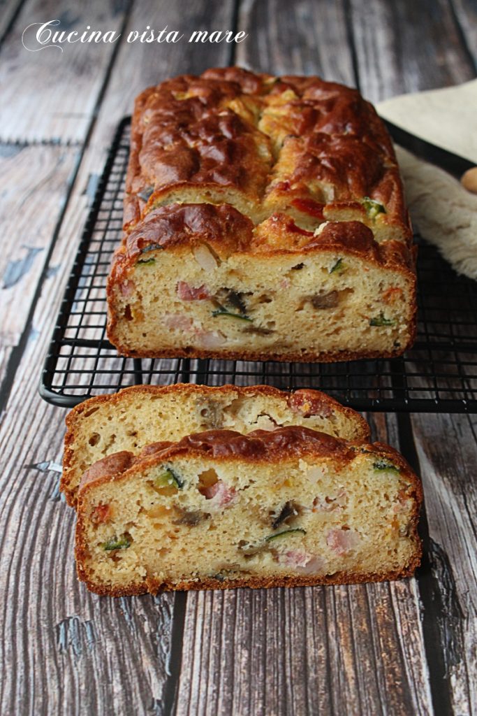 Plumcake salado con verduras Cocina vista mar
