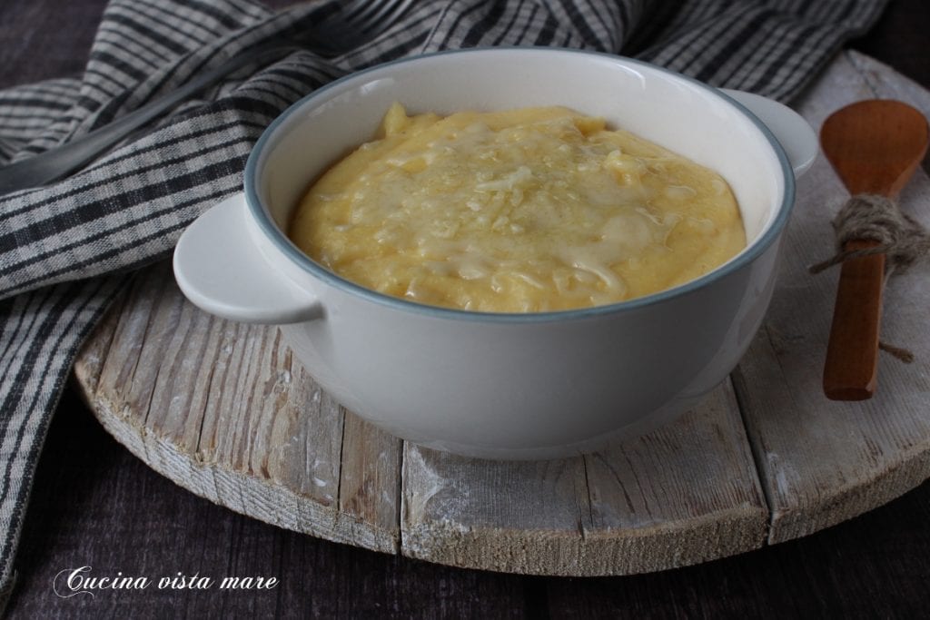Polenta a la valdostana Cocina vista mar