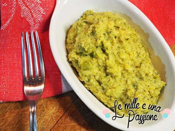 Polenta con brócoli