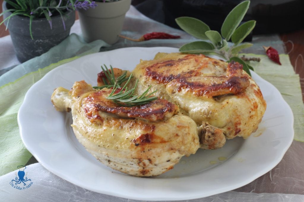 Pollo a la diabla en la multicooker