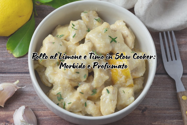 Pollo al Limón y Tomillo en Slow Cooker, Suave y Aromático