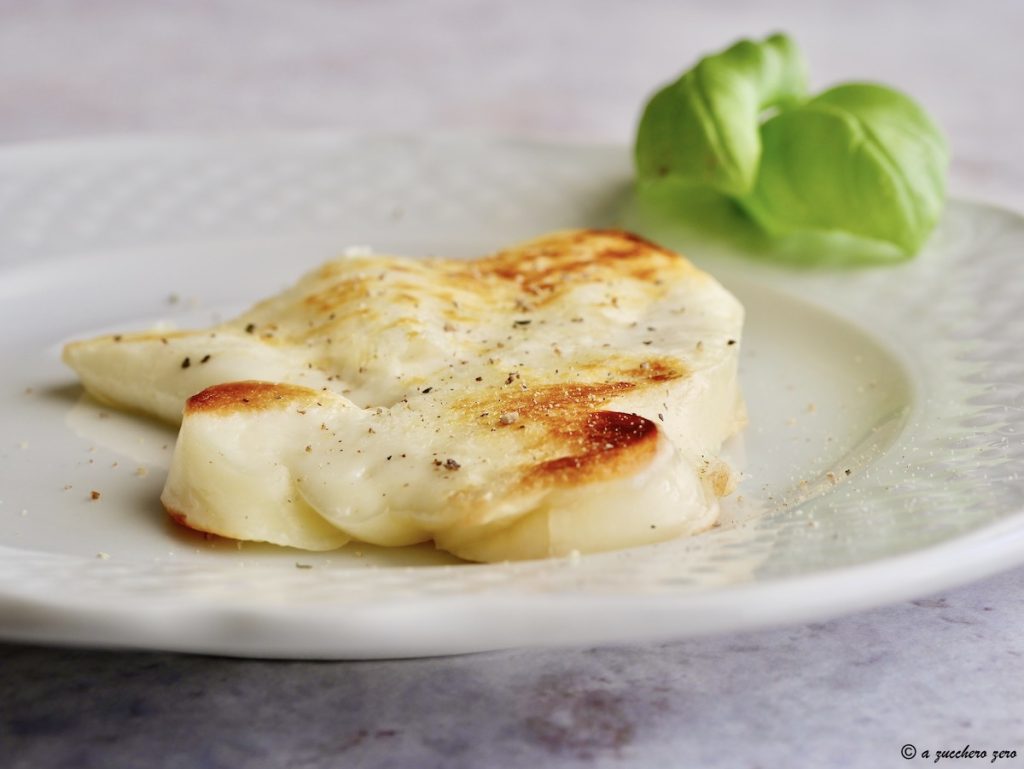 Provola ragusana a la plancha