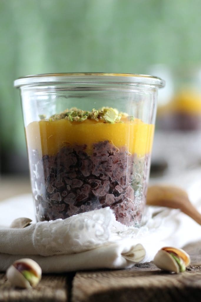 pudding de arroz negro