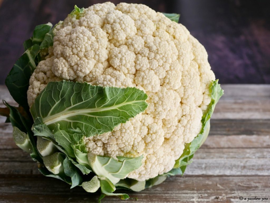 Puntas de coliflor hervido