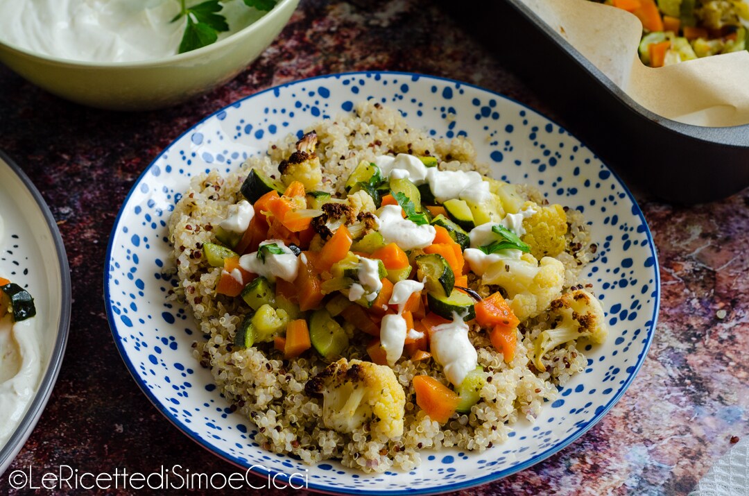 Quinoa con verduras al horno