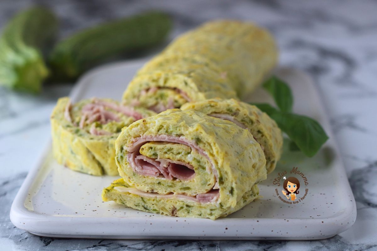 Rollo de calabacín al horno con relleno sabroso: listo en menos de 1 hora