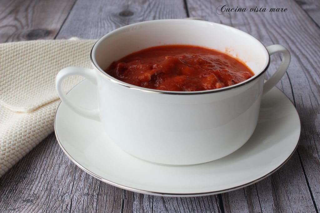 Ragú de pulpo Cocina vista al mar