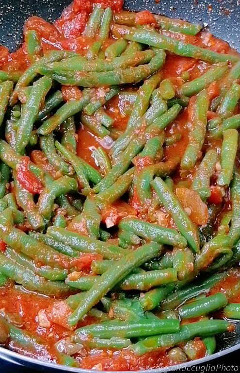 judías verdes con tomate