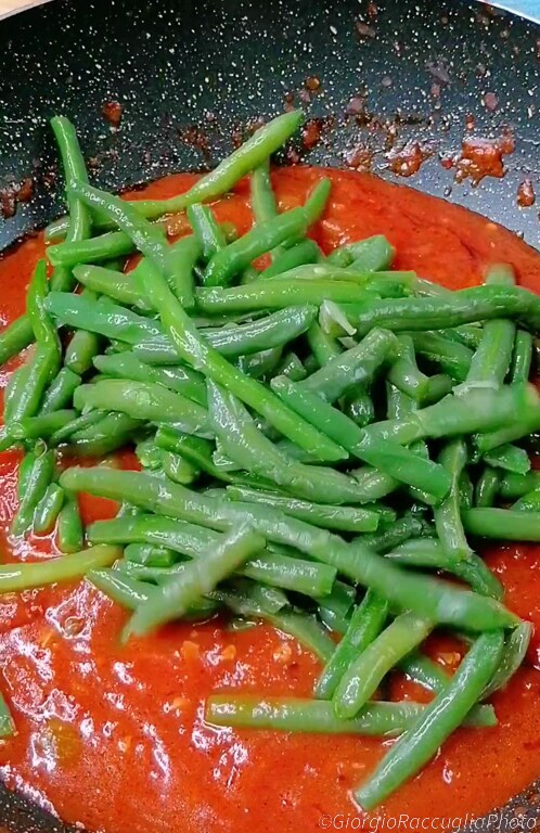 judías verdes con tomate
