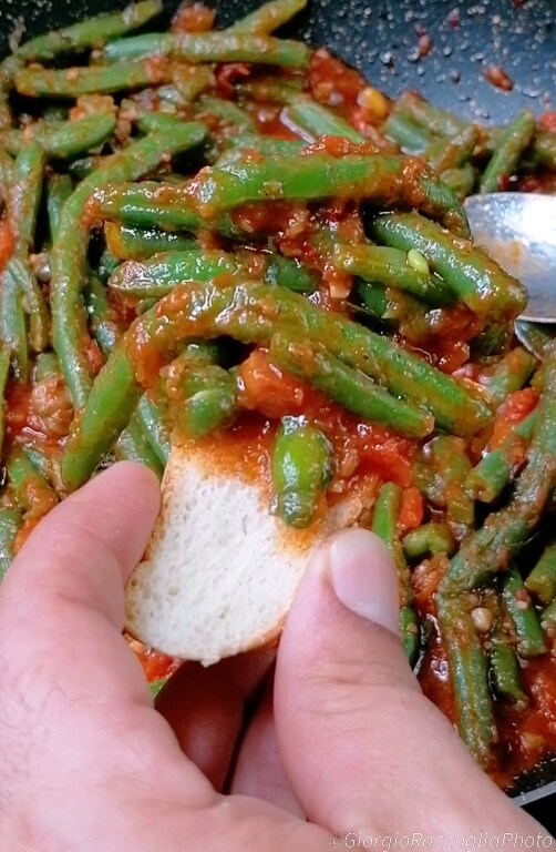 judías verdes con tomate