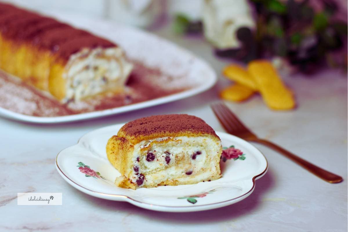 Rollo de Pavesini con crema de mascarpone