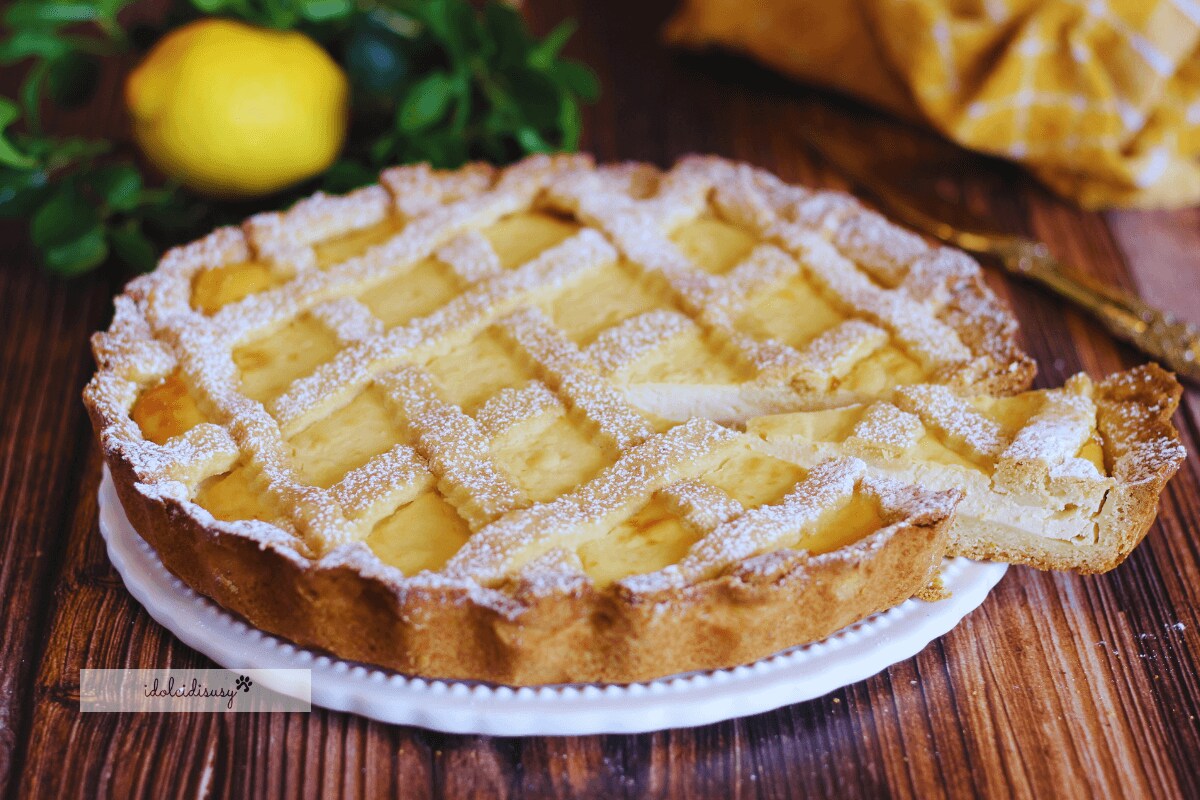 Tarta de ricotta y limón fácil y cremosa