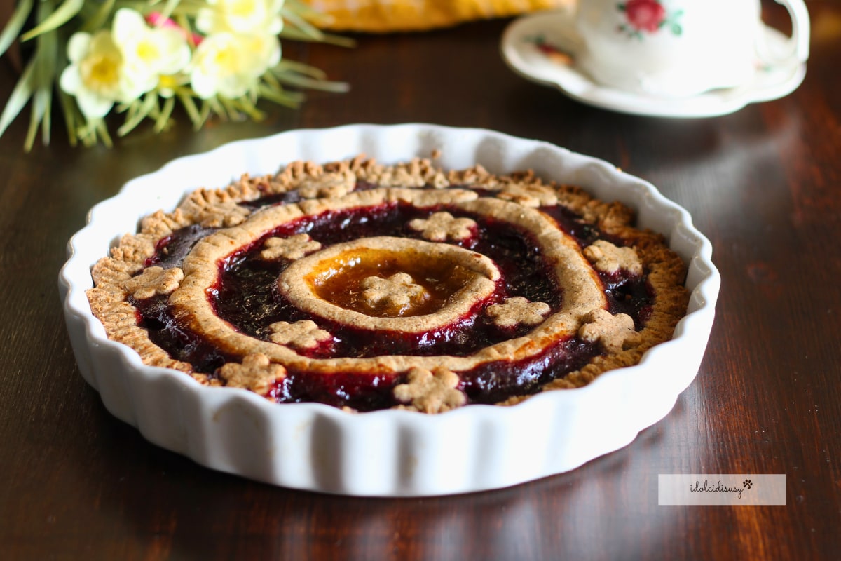 Tarta sin gluten de dos sabores