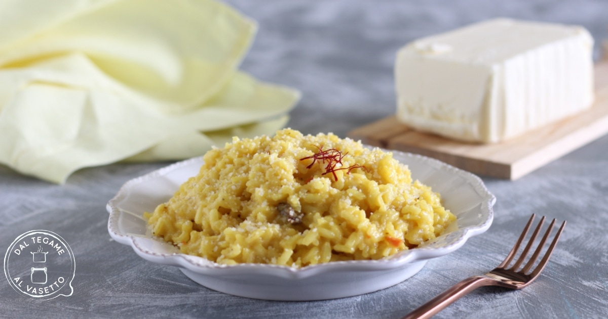 Risotto milanés con olla instantánea