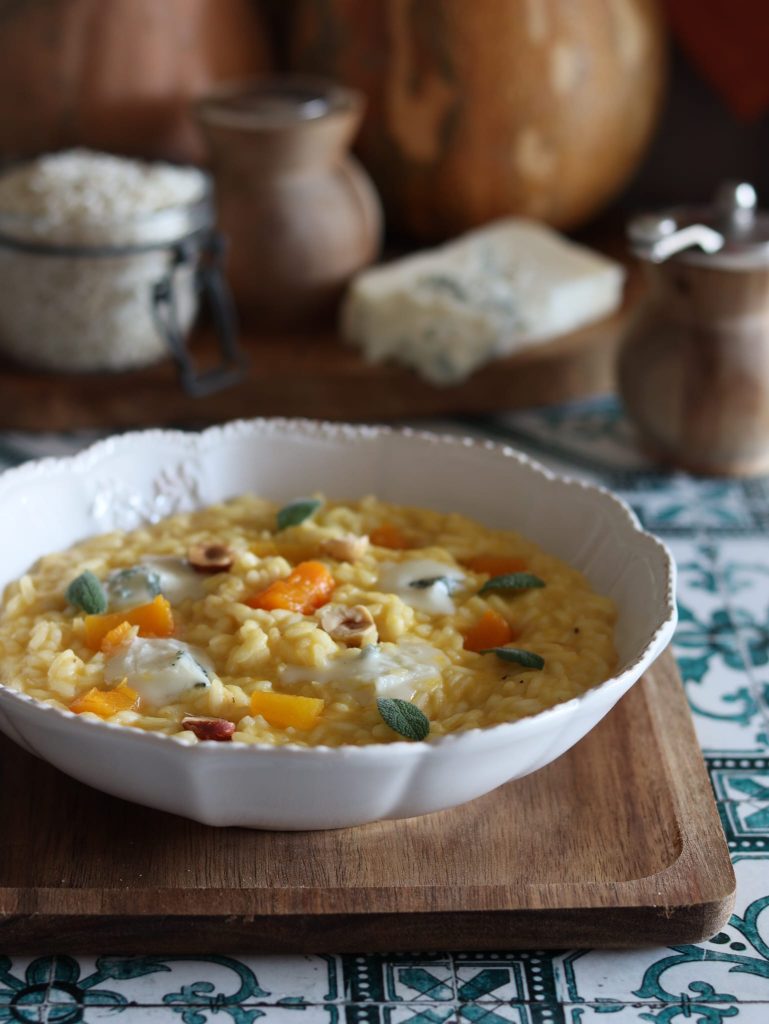 Risotto de calabaza y gorgonzola