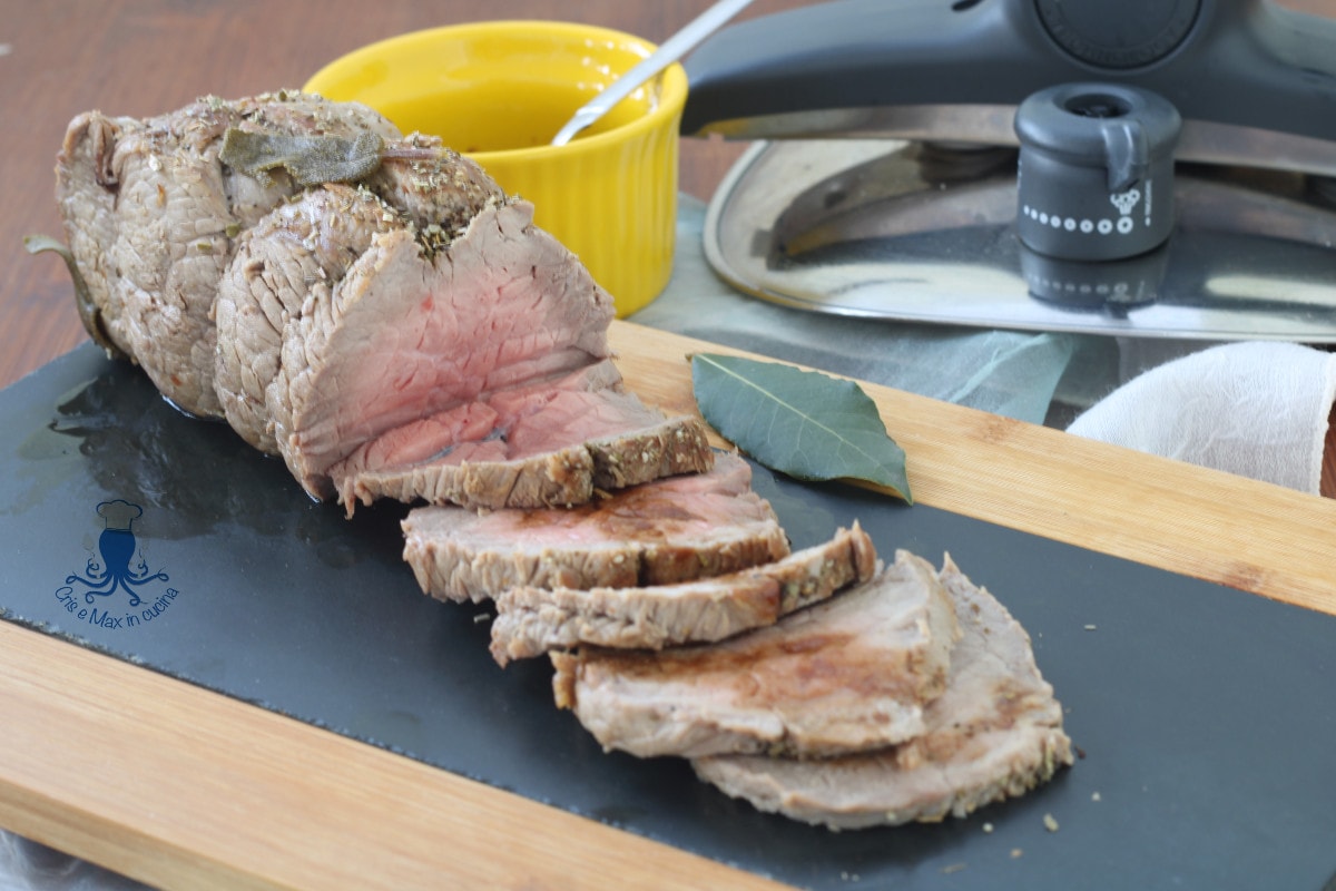 Roast beef en olla a presión