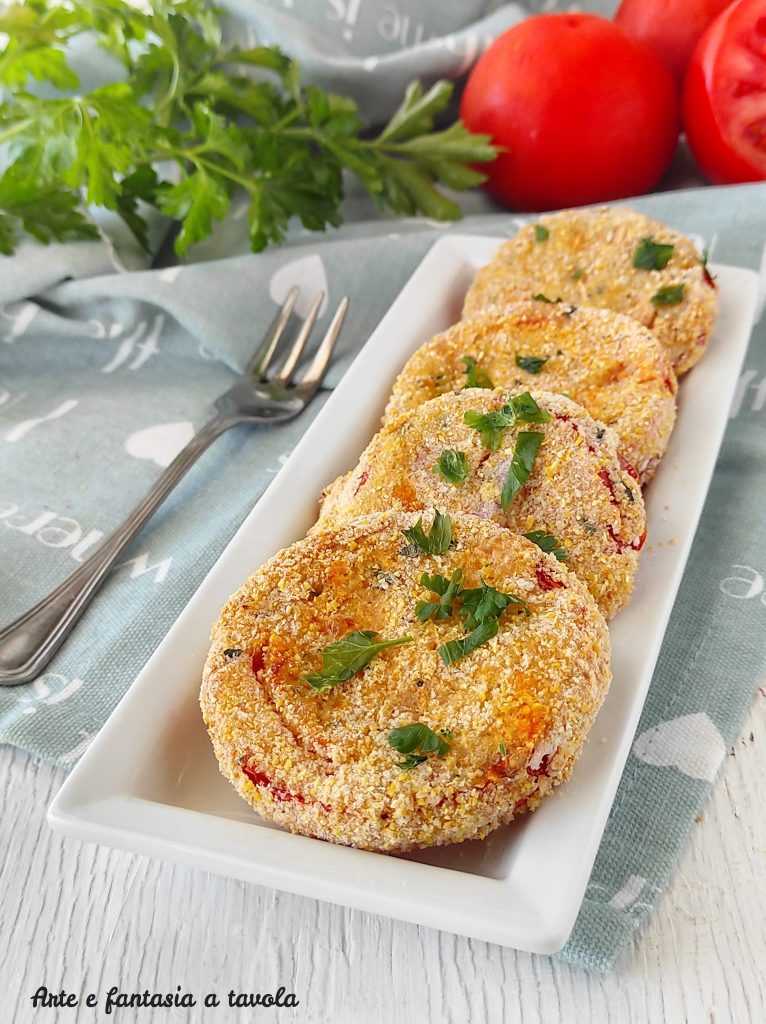 Rodajas de tomate en freidora de aire