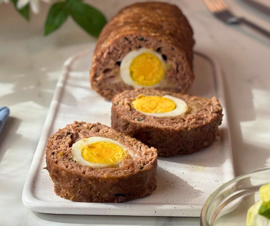 Rollo de Carne Relleno con Huevos Cocidos: El Segundo Perfecto para Pascua