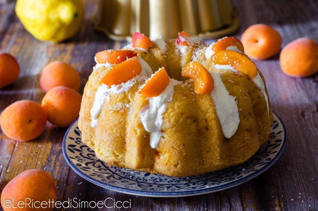 Rosco de albaricoques y coco, un pastel fácil y delicioso