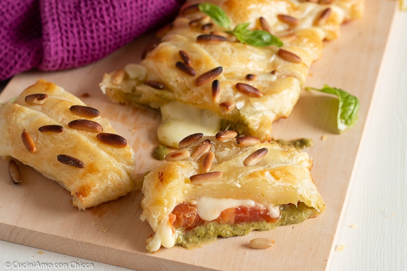 STRUDEL DE TOMATE Y QUESO