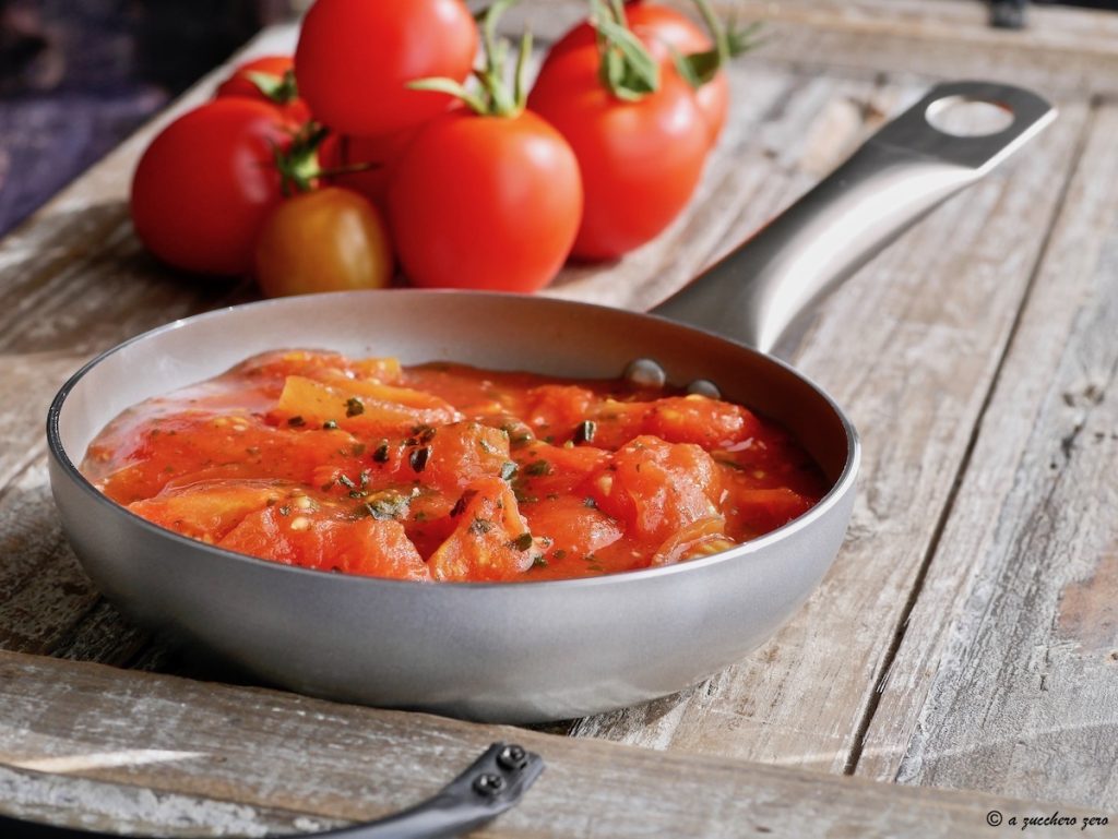 Salsa con tomatitos rústica y rápida