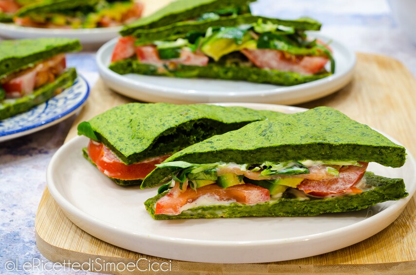 Sándwich de espinacas