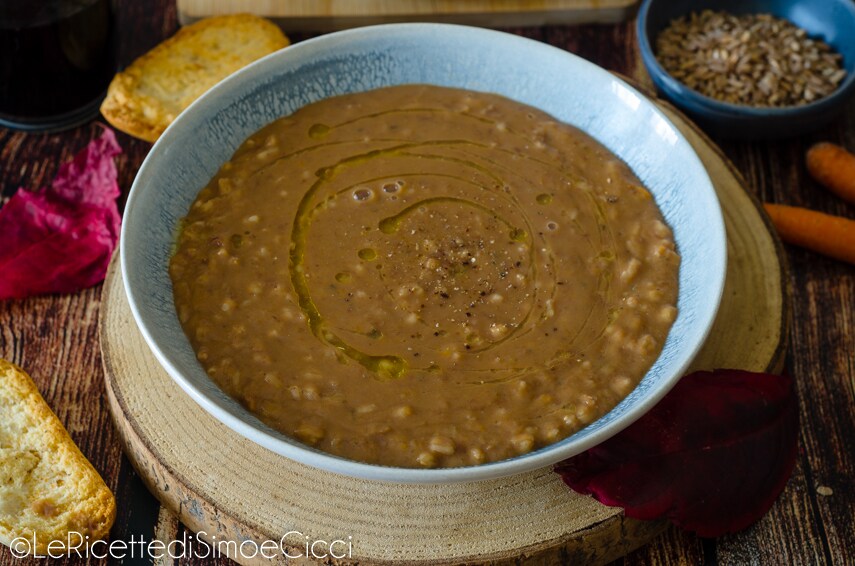 Sopa de espelta y judías