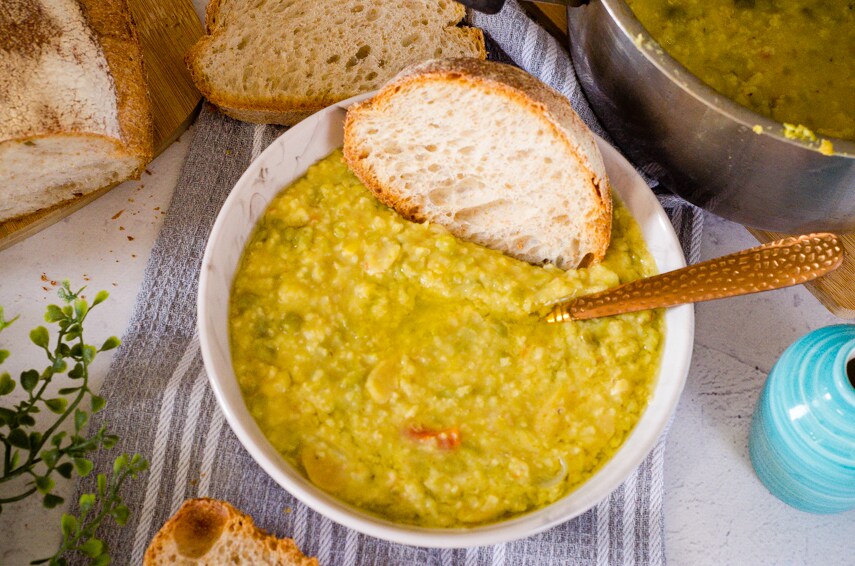 Sopa de mijo y legumbres saciante, ligera y sabrosa!