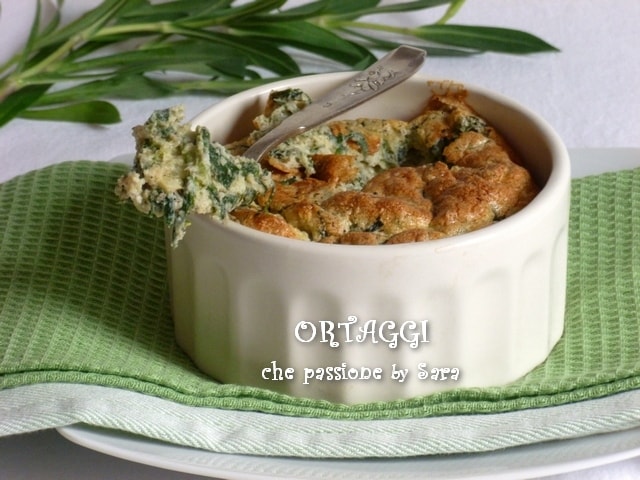 Soufflé con carletti o hierbas silvestres Ortaggi che passione by Sara