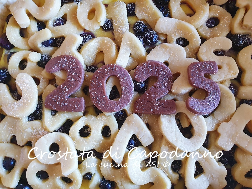 Tarta de Año Nuevo con fruta