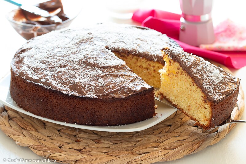 TARTA DE COCO Y NUTELLA