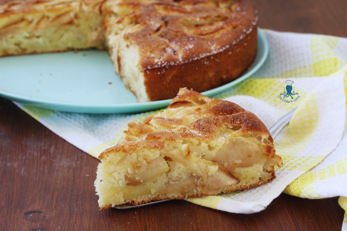Tarta de manzanas renette sin mantequilla
