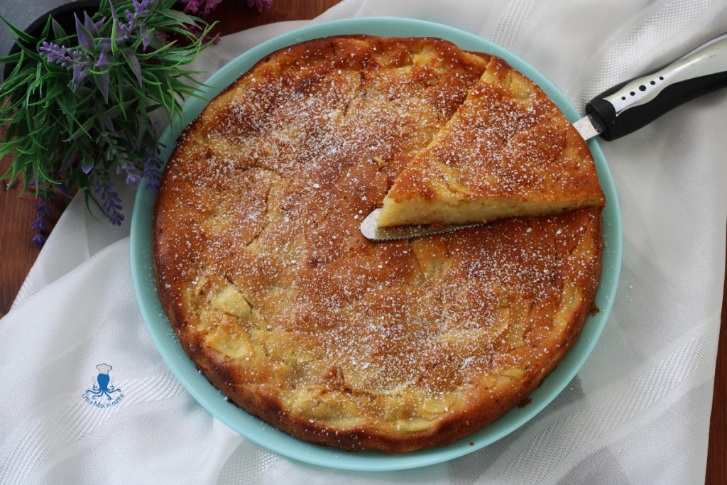 TARTA SIN MANTEQUILLA DE MANZANAS