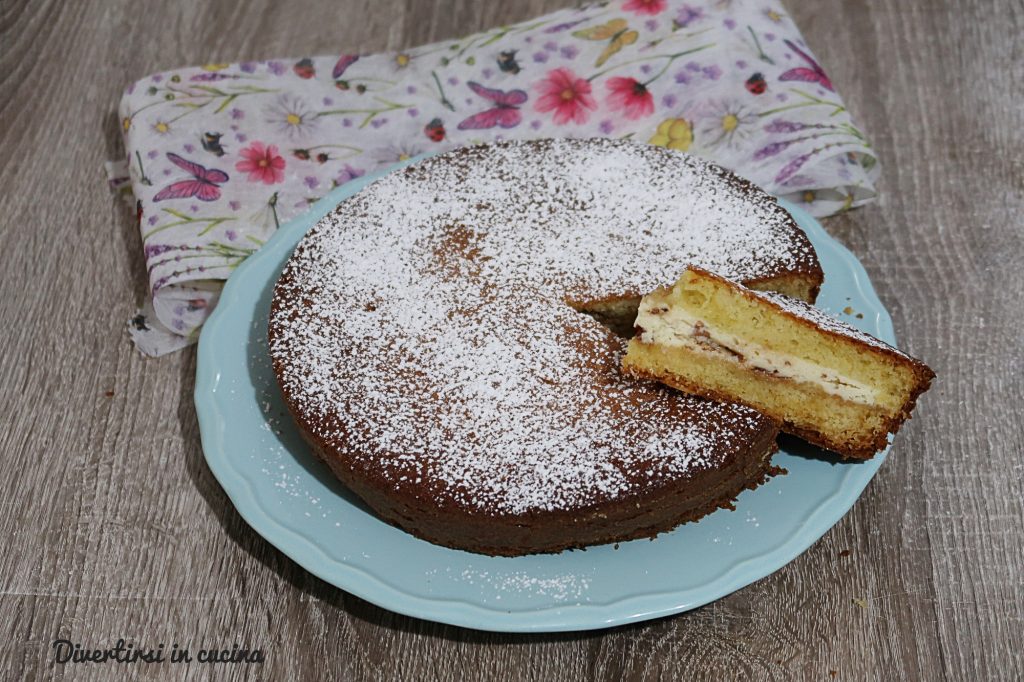 Tarta vertida a la cuchara