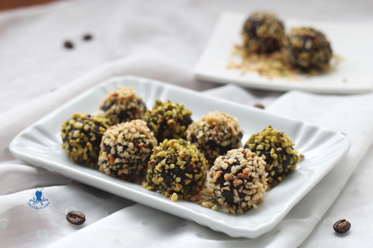 Trufas de chocolate al café