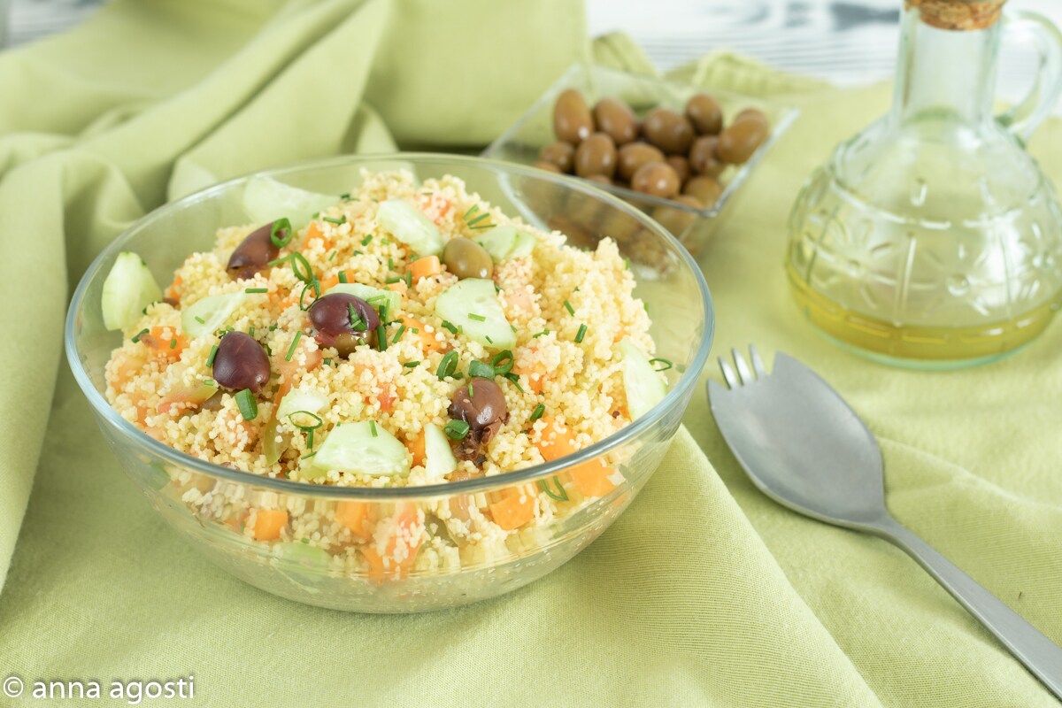 Tabulé de Verduras con Aceitunas