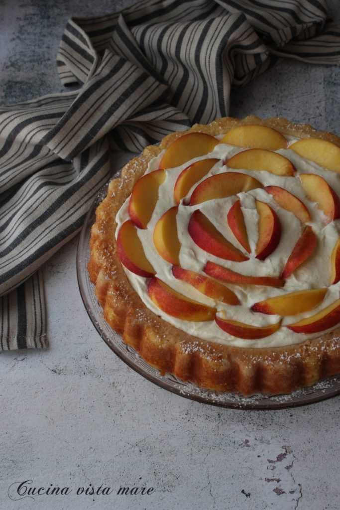Tarta Mary Ann de melocotones Cocina vista al mar